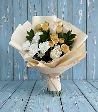 Букет цветов из:  Розы и Хризантемы в Шыгырдан
