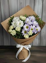 Букет цветов из:  Хризантемы и Розы в Шыгырдан