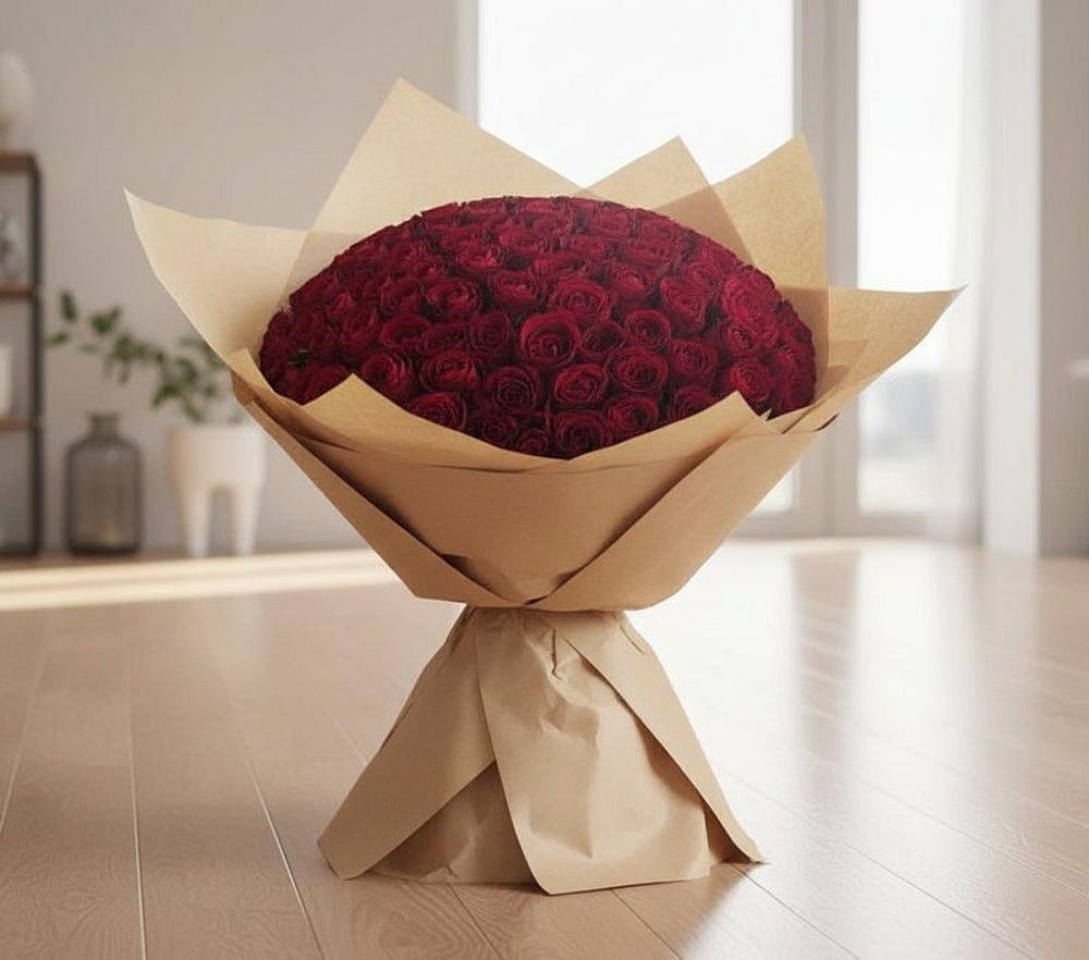 Букет 101 Красная роза в Шыгырдан