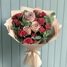 Букет цветов из:  Гвоздики и Розы #REPLACE_PRED# Шыгырдан