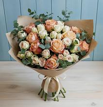 Букет цветов из:  Альстромерии и Розы в Шыгырдан