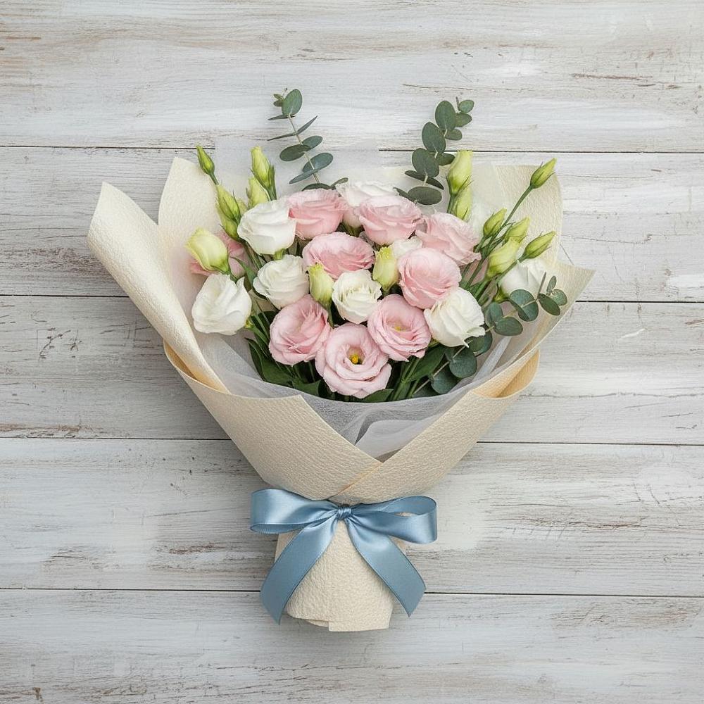 Букет цветов из: Лизиантусы в Шыгырдан